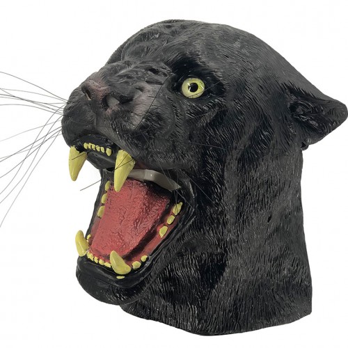 Latex Panther Animal Overhead Party Mask